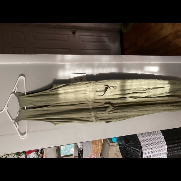 Army Green Loft Romper - Picture 2 of 4